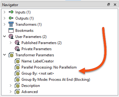 Parallel Processing setting in the Navigator